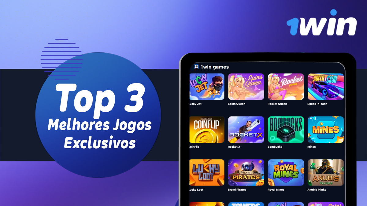Top 3 melhores jogos Exclusivos no site de casino online 1Win Brasil 