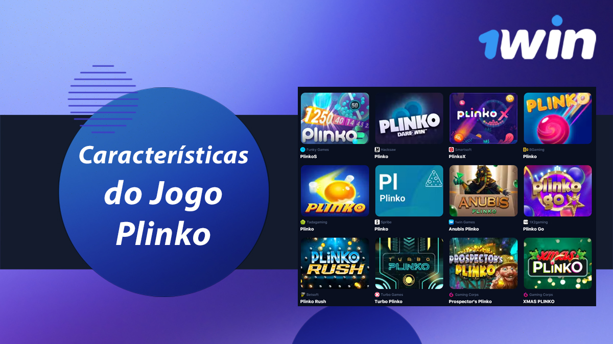 Características do jogo Plinko apresentado no casino online 1win
