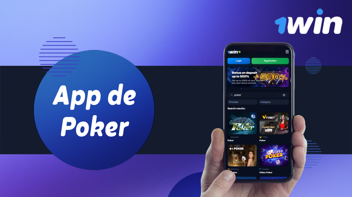 Aplicação móvel do casino online 1Win para jogar póquer online