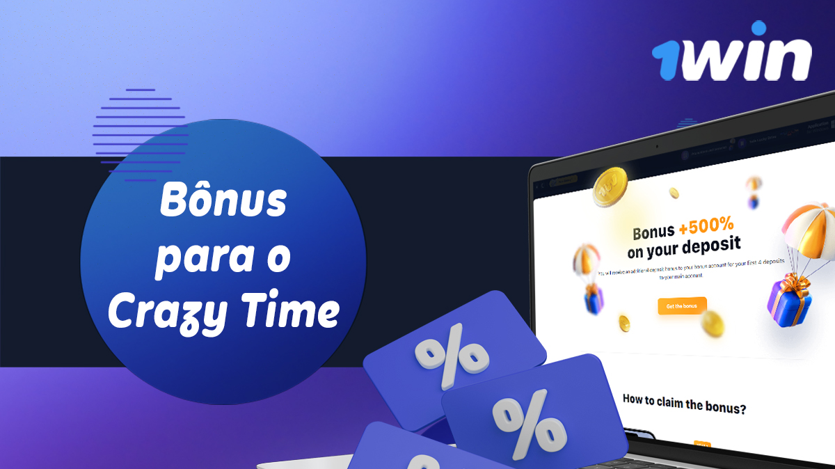 Bónus disponíveis para apostar no Crazy Time para os utilizadores do 1win Brasil