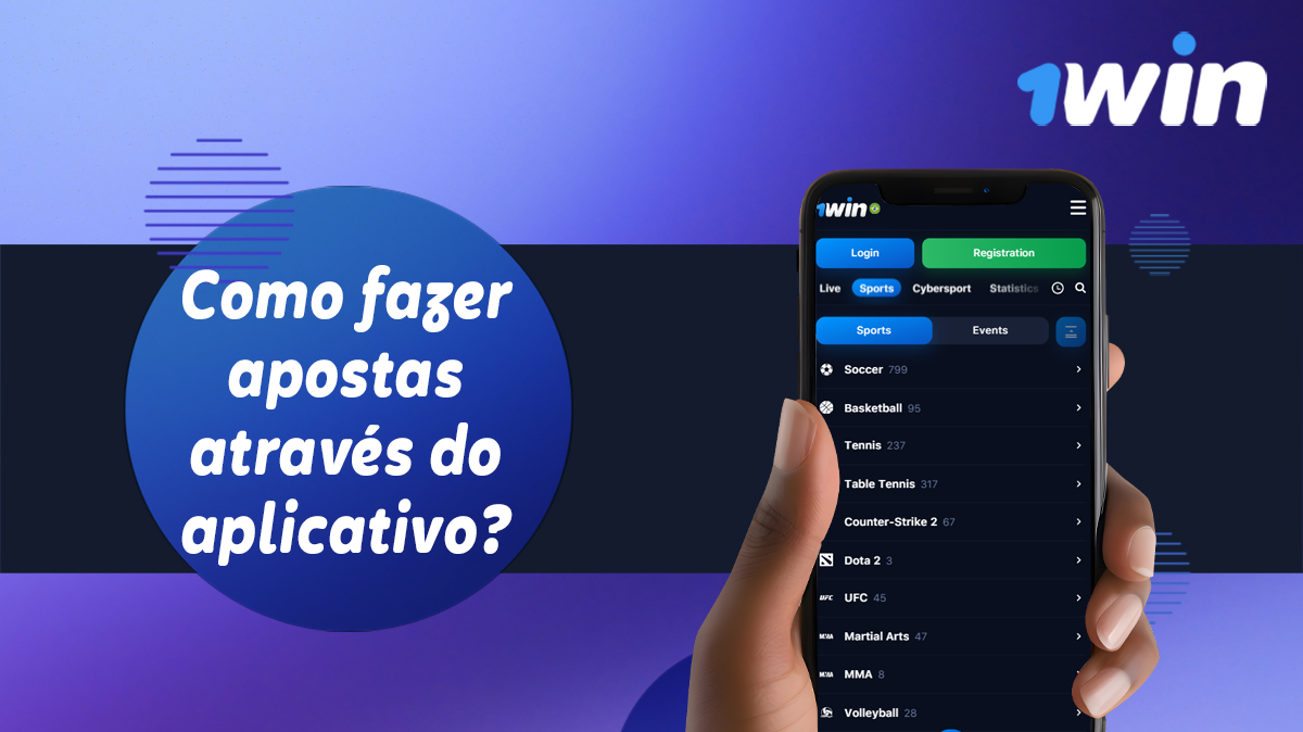 Apostar em desportos com a aplicação móvel 1Win Brasil