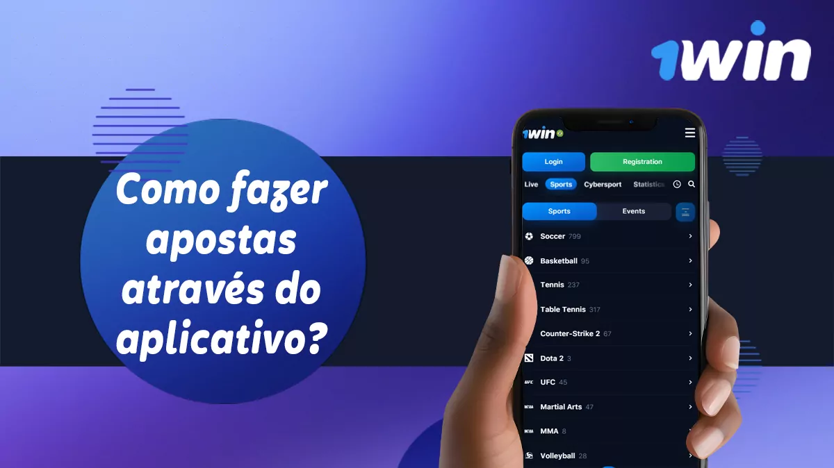 Apostar em desportos com a aplicação móvel 1Win Brasil