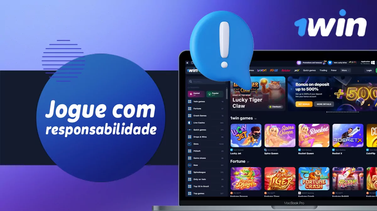 Jogo responsável para os fãs do casino online e da casa de apostas 1Win