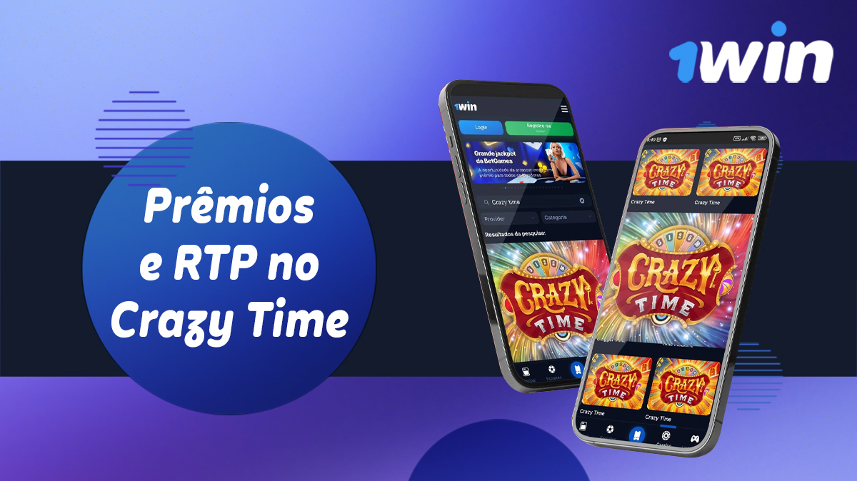 Prêmios e RTP no Crazy Time no site do casino online 1win brasil