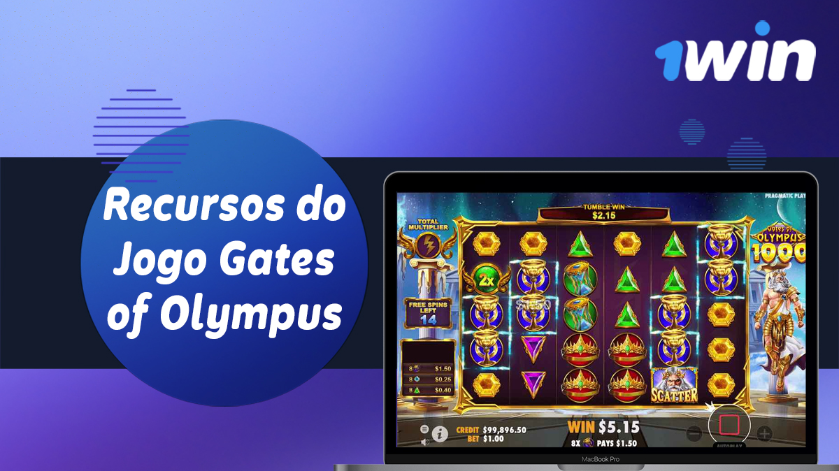 Características do jogo online Jogo Gates of Olympus no site do casino 1win Brasil