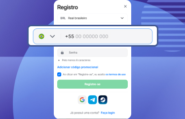 Instruções detalhadas para criação de conta na 1Win Brasil usando os métodos de registro 1