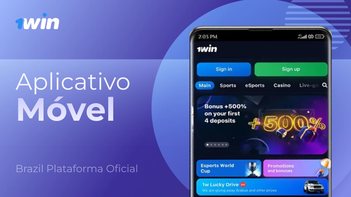 1Win Brasil: plataforma de aplicativo móvel para uso fácil em qualquer lugar e a qualquer hora.